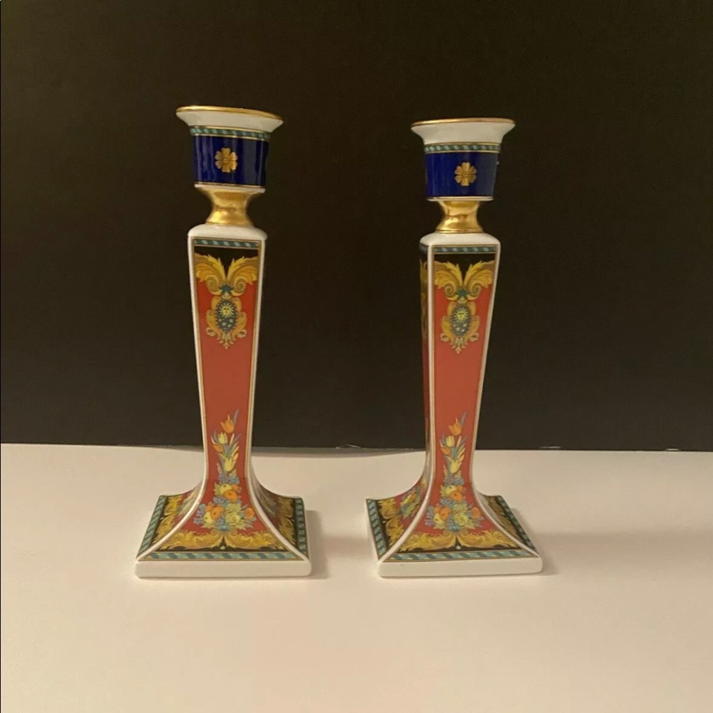 Versace Le Roi Soleil Candleholder pair